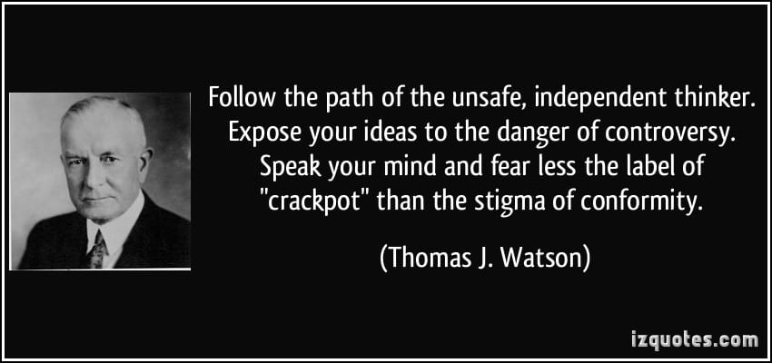 Speak Your Mind Watson Quote